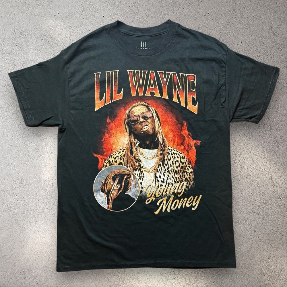 Lil Wayne Young Money Graphic Tee Mens Small Black Rap Hip Hop T-Shirt 33651207